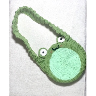 Túi len handmade con ếch(kèm ảnh thật)🐸