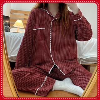 Đồ Ngủ Pijama Dài Tay, Bộ Ngủ Dài Tay Ulzzang Nhiều Màu