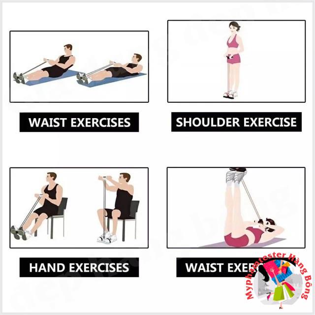 Dây tập bụng bằng đạp chân