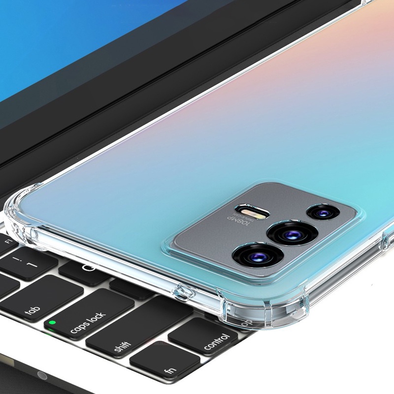 Ốp Điện Thoại TPU Mềm Trong Suốt Chống Sốc Cho Vivo V23 Pro V23E V21 V21E V20 Y21 Y21S Y33S Y53S Y51A