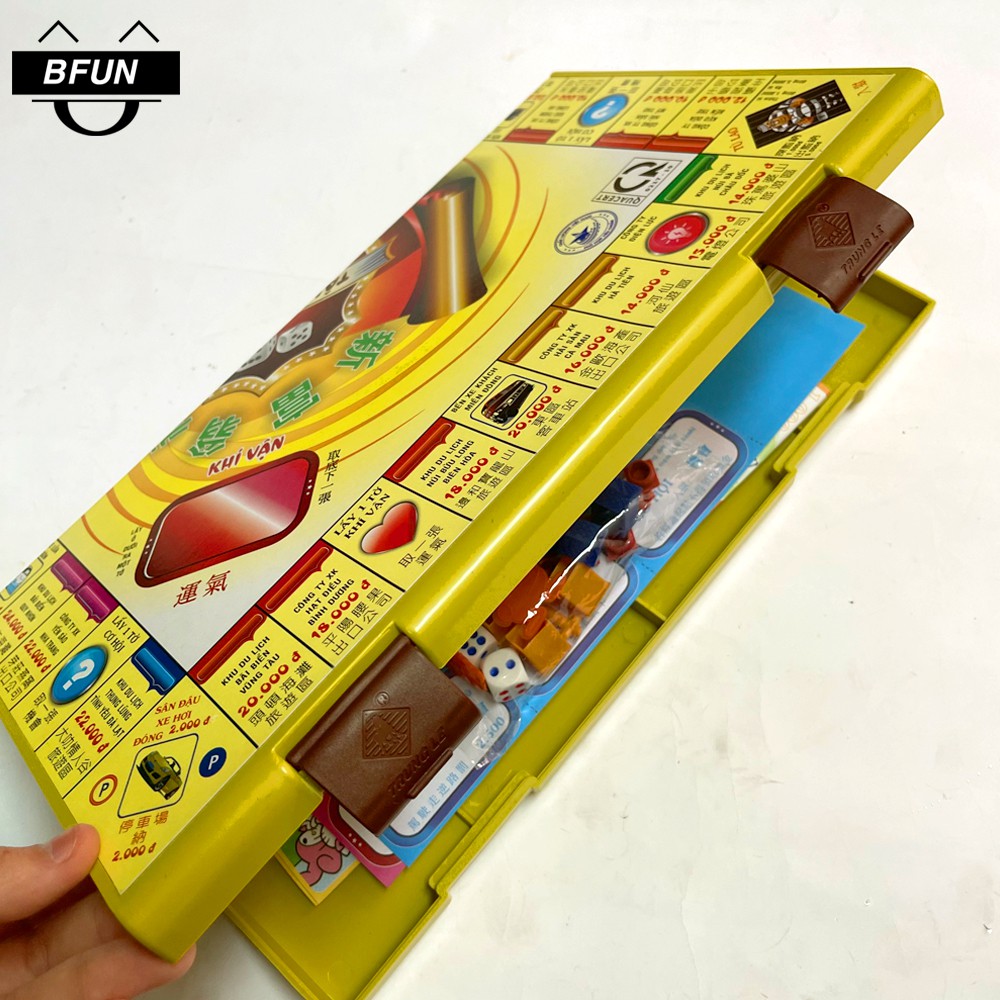 Board game Cờ Tỷ Phú Việt Nam Cao Cấp Trung Lê - Bộ Cờ Tỉ Phú Bằng Nhựa Mini/ Loại Lớn - Đồ Chơi Phát Triển Trí Tuệ BFUN