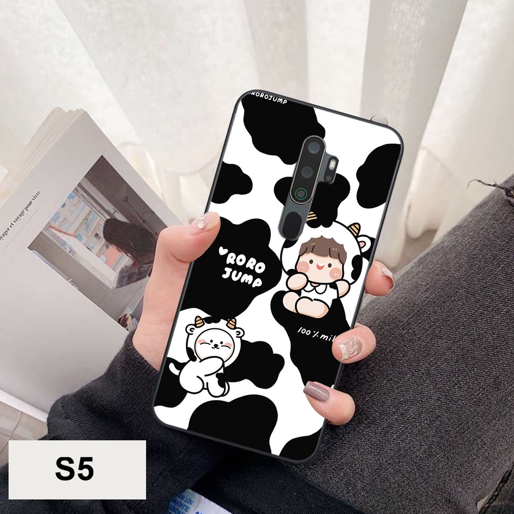 Ốp Lưng Oppo A5 2020 - Oppo A9 2020 in hình bò sữa siêu đáng yêu cute