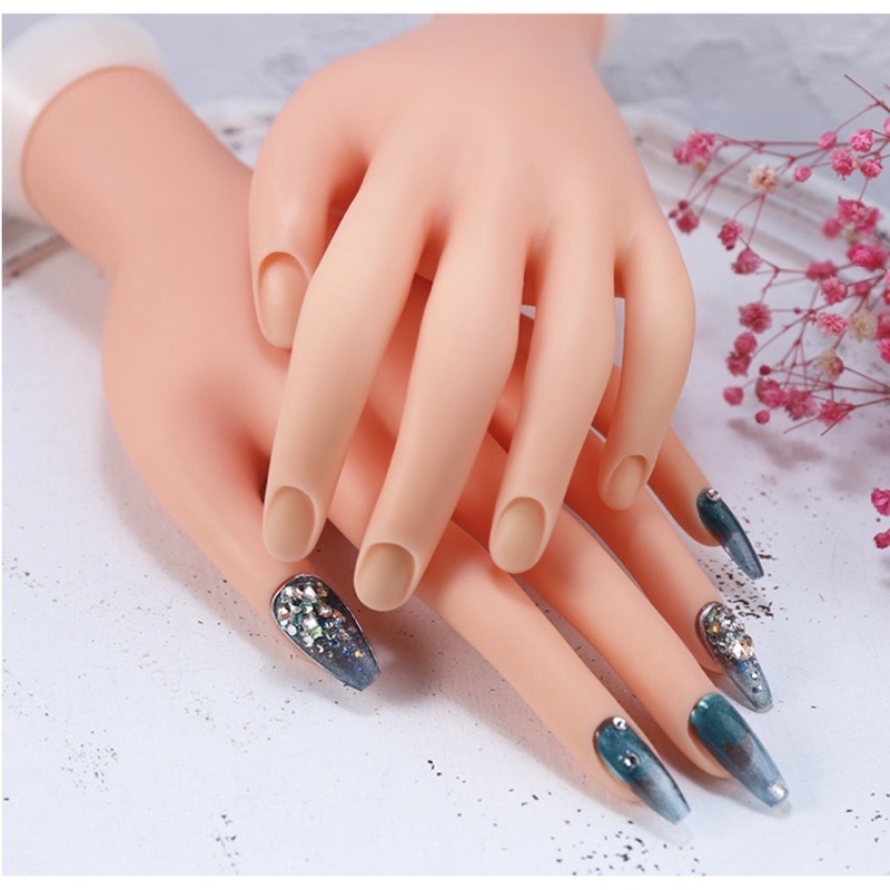 Bàn Tay Giả Học Nail Silicon Loại Cao Cấp