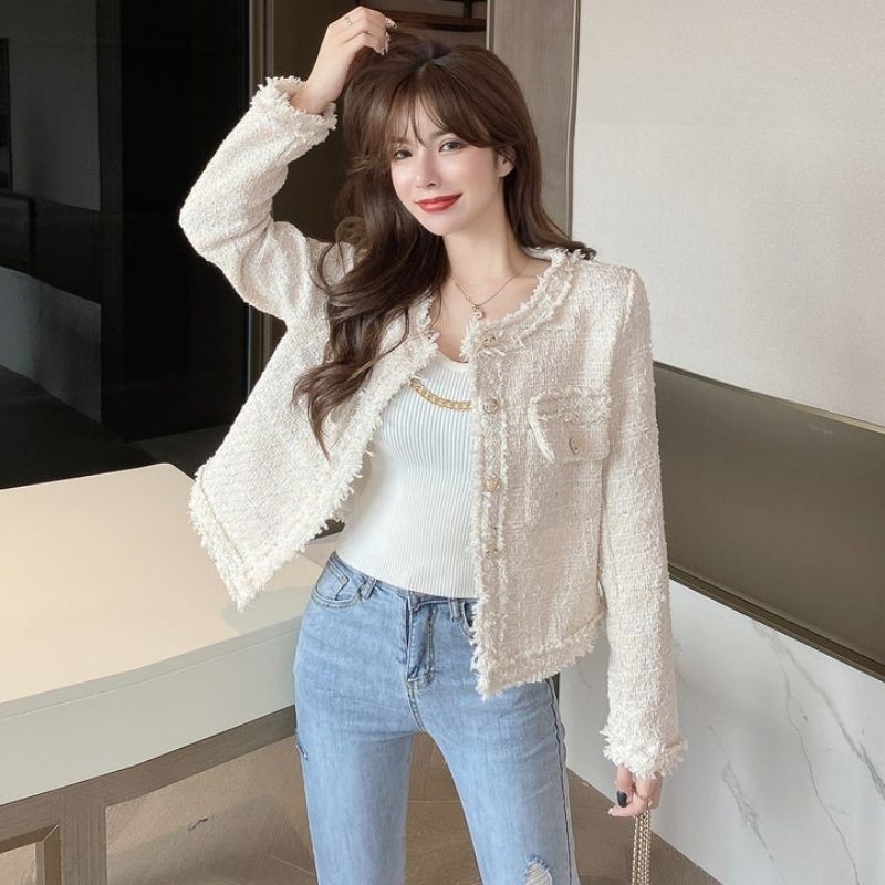 (SẴN) Áo dạ tweed phong cách thanh lịch T10 | BigBuy360 - bigbuy360.vn