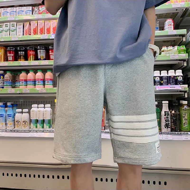 Quần Short Dáng Rộng Họa Tiết Kẻ Sọc Phong Cách Hip Hop Nhật Bản Thời Trang Cho Nam Size M-3XL