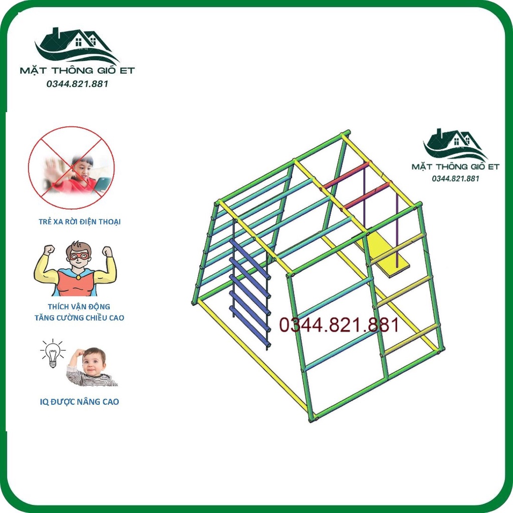 Khung vận động, xà đu đa năng cho bé ACTIVE 3