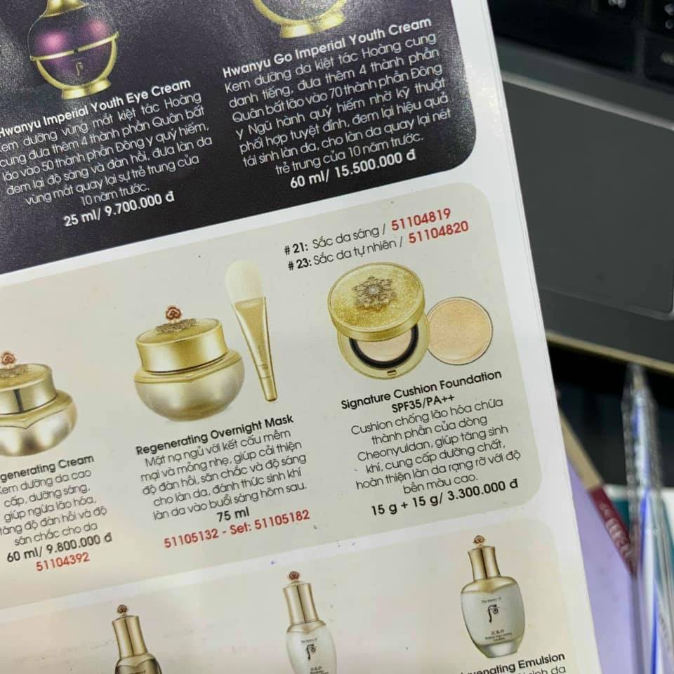 Phấn Nước Hoàng Hậu Whoo Cheonyuldan Signature Cushion Foundation SPF35/PA++