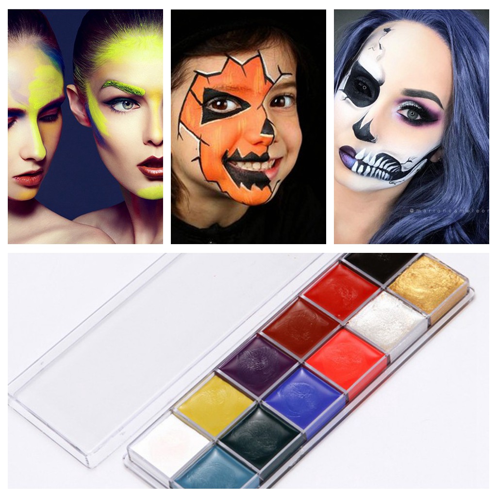 Màu vẽ mặt / cơ thể hoá trang cosplay - body painting halloween