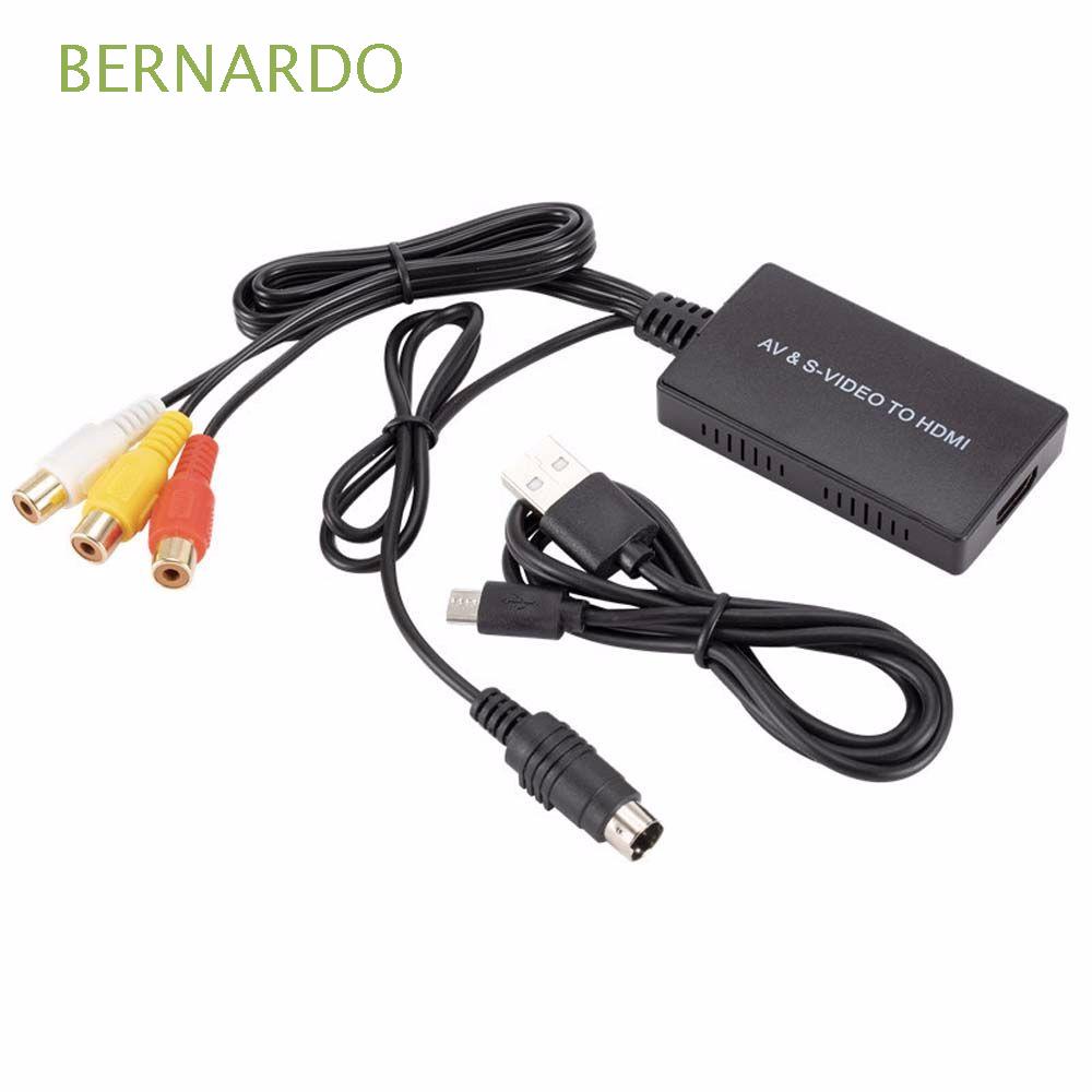 BERNARDO HD Link Cable Svideo to HDMI Converter for TV VCR DVD Recorders Svideo to HDMI adapter AV to HDMI Adapter High Definition 1080P HDMI adapter Video Converter CVBS AV SVIDEO to HDMI Multimedia Interface CVBS to HDMI-compatible Cable/Multicolor