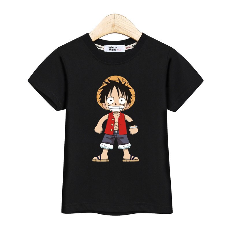 Áo Thun Tay Ngắn In Họa Tiết Hoạt Hình One Piece Thời Trang Mùa Hè Cho Bé