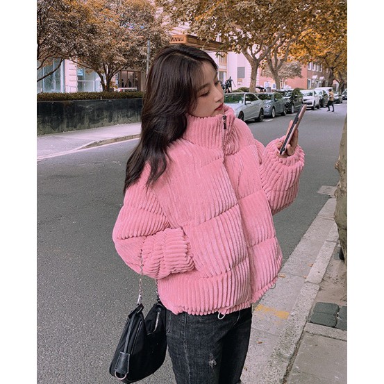 Áo phao nữ Áo phao nhung dáng ngắn hàng QC loại 1 (Hồng Phúc-Tổng kho hàng QC) | BigBuy360 - bigbuy360.vn