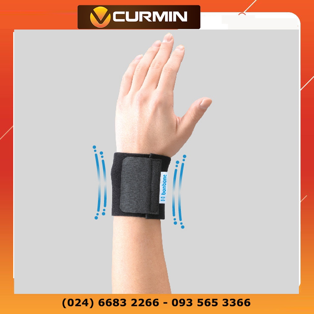 Đai nẹp cổ tay cơ bản Bonbone Standard Wrist Supporter - Made in Japan