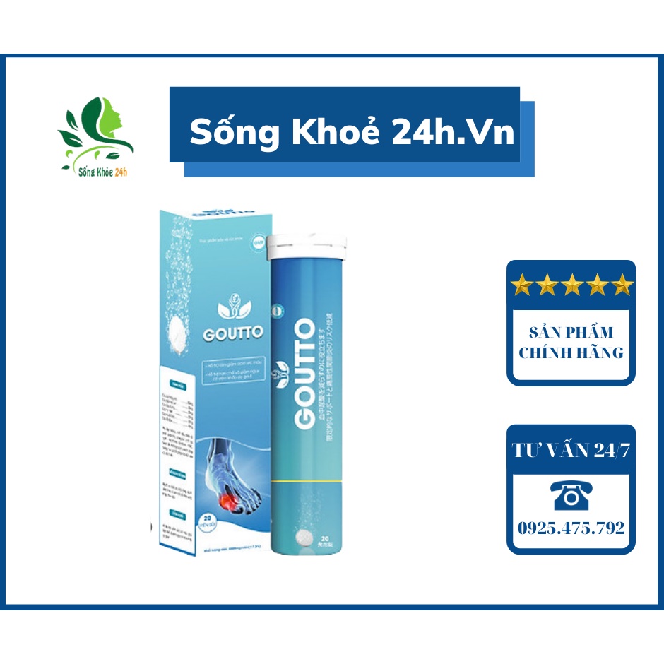 ♻️ Viên sủi Goutto là một trong những sự lựa chọn  tốt hỗ trợ cho người bệnh gout