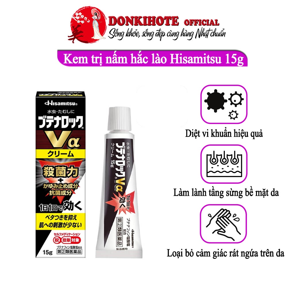 Kem bôi nấm hắc lào, hisamitsu Nhật Bản 18g