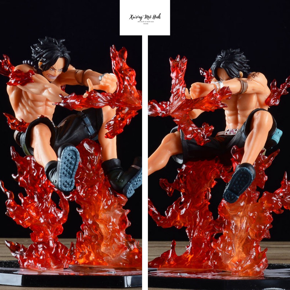 Mô hình One Piece ACE V2 hàng siêu đẹp cao 15cm trạng thái chiến đấu , figure mô hình one piece , mô hình giá xưởng