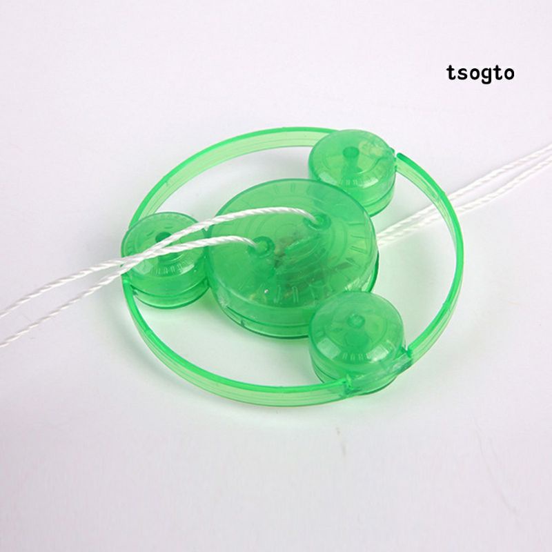 Đồ Chơi Con Quay Đĩa Bay Bằng Nhựa Xoay Có Đèn Led Vui Nhộn Cho Bé