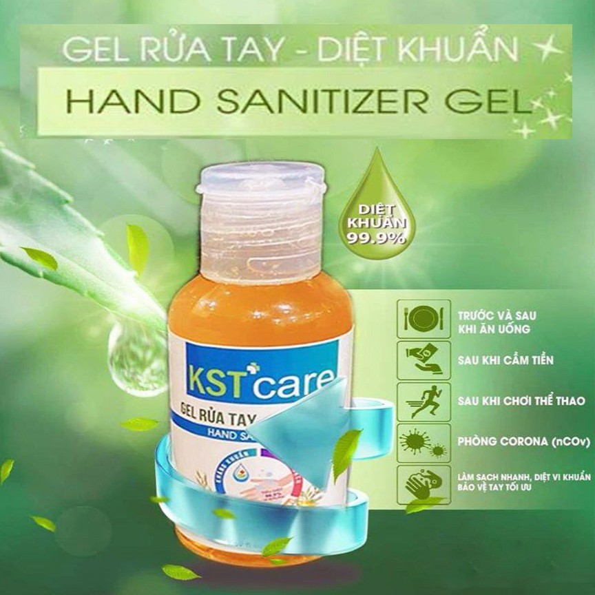 Gel rửa tay khô diệt khuẩn kst 50ml hương cam