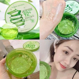 Nature Republic GEL NHA ĐAM dưỡng da Soothing & Moisture Aloe Vera 92% Soothing Gel (Jar) 300ml