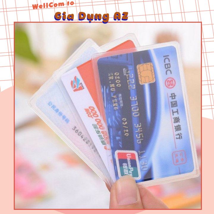 Vỏ bọc thẻ căn cước ,thẻ sinh viên ,thẻ atm ,thẻ tín dụng, bằng lái xe.... trong sướt không thấm nước AA1426