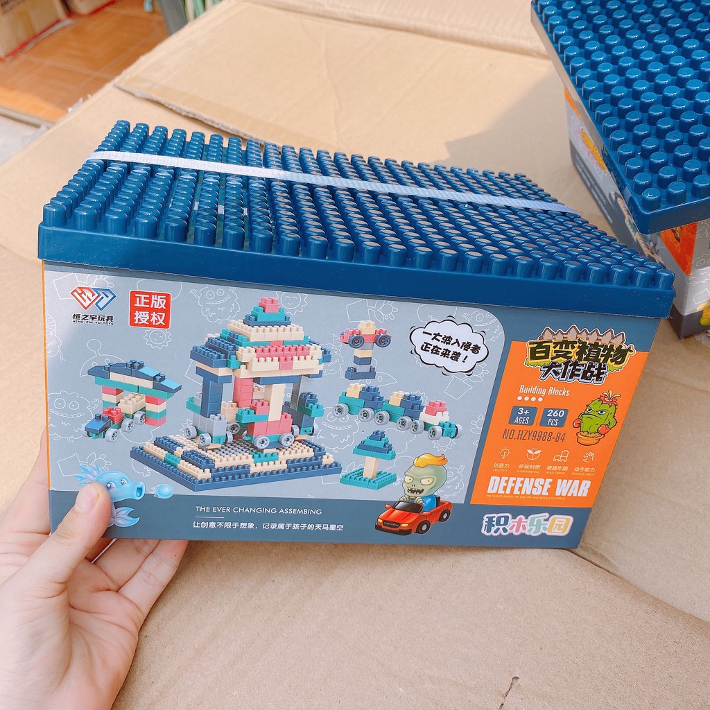 HỘP ĐỒ CHƠI LEGO 260 CHI TIẾT CHO BÉ TRAI BÉ GÁI (1562 )