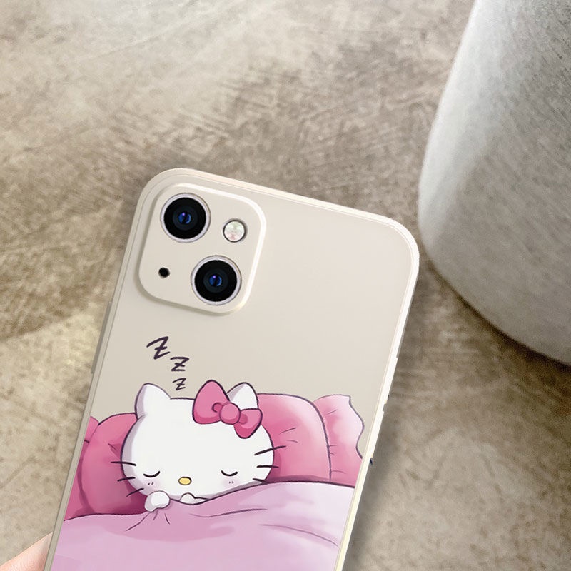 Ốp Điện Thoại Tpu Dẻo Họa Tiết HELLO KITTY Cho iPhone 11 12 13 pro max XS X XR XSMax 7 8 6 6s plus SE 2020
