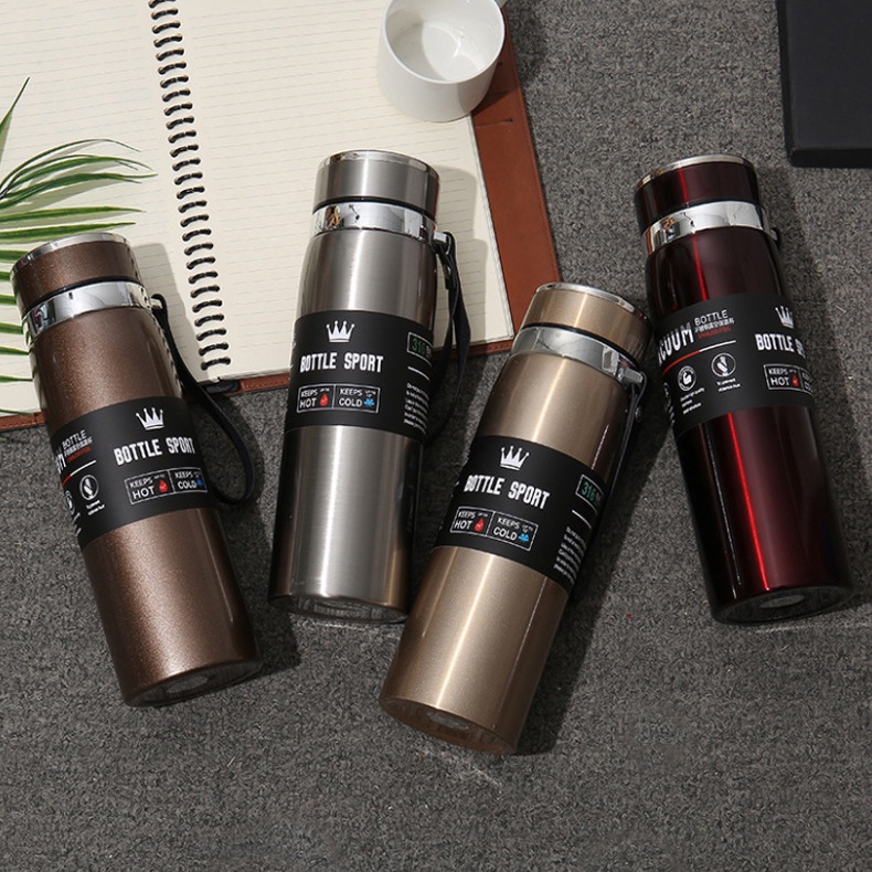 Bình nước giữ nhiệt 1000ml cao cấp - Bình giữ nước nóng lạnh pha trà cafe mang đi học đi làm hàng ngày