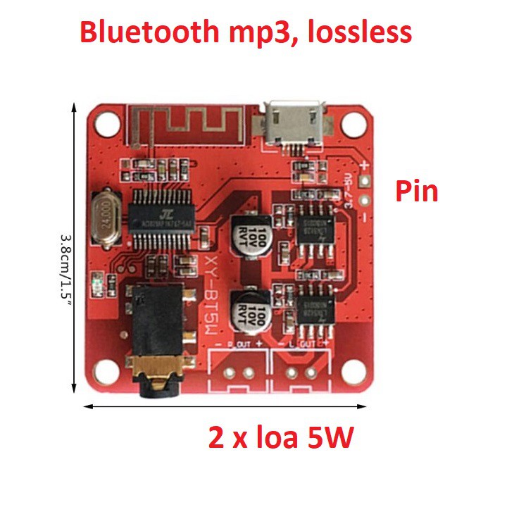 Mạch phát nhạc mp3, lossless - FLAC - APE, Bluetooth