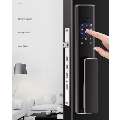 Khóa vân tay Push-Pull thông minh cao cấp - Kết nối Wifi app Tuya Smartlife - Mở khóa 7 cách - iohome 2022