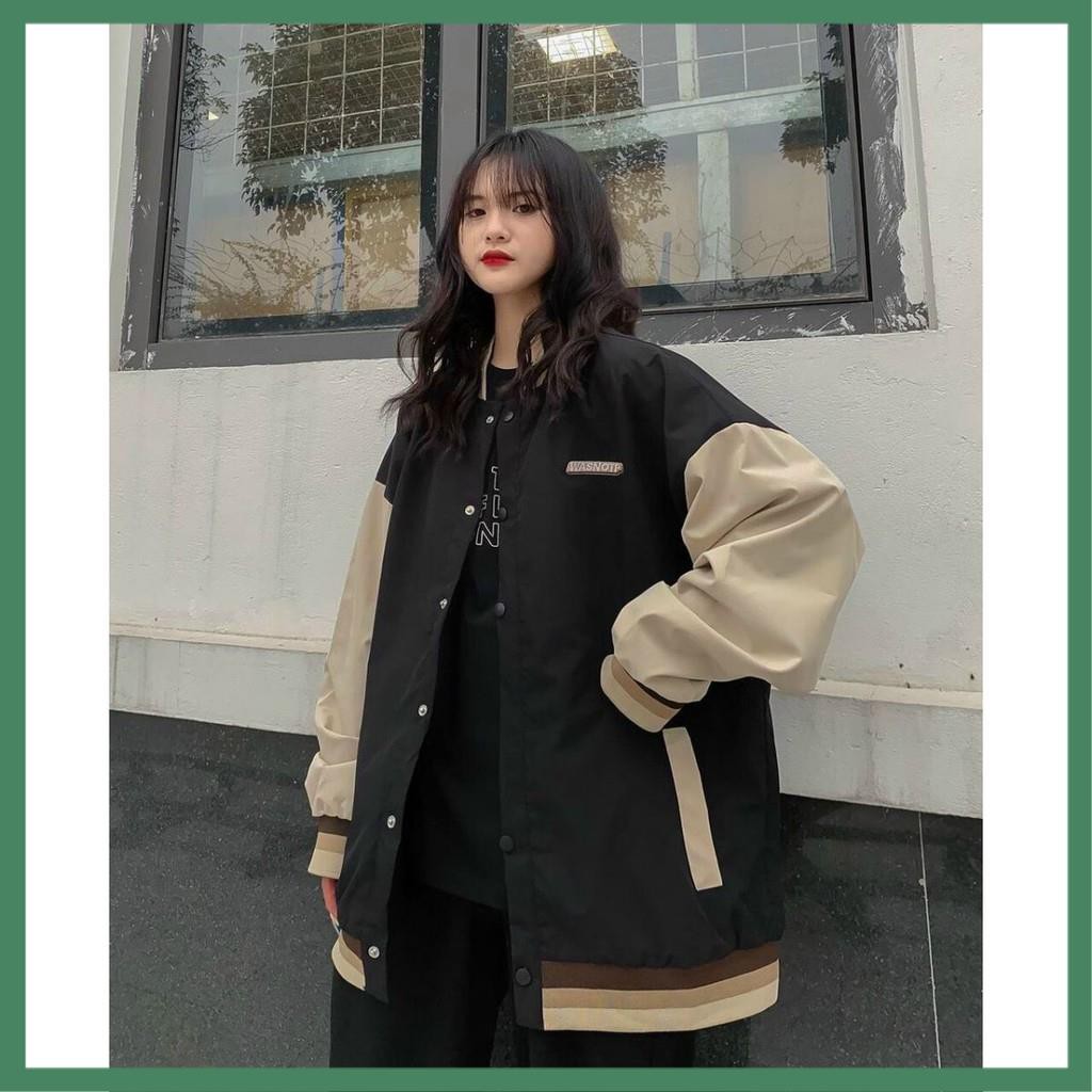 [ Mã FAMAYWA giảm 10K đơn 50K] Áo Khoác Dù Bomber Bóng Chày Thêu Wasnotp Nam Nữ Unisex - La mode | BigBuy360 - bigbuy360.vn