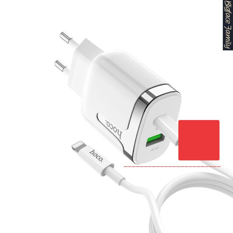 Bộ Sạc Nhanh Iphone Hoco C79A 2 Cổng - Hỗ Trợ Sạc Nhanh PD18W + QC 3.0 - Bảo Hành Chính Hãng 12 Tháng