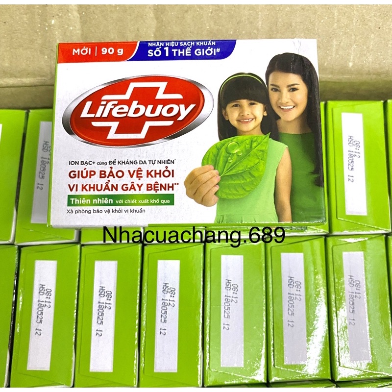 Xà Bông Cục LIFEBUOY 90g (Xanh lá / Đỏ)