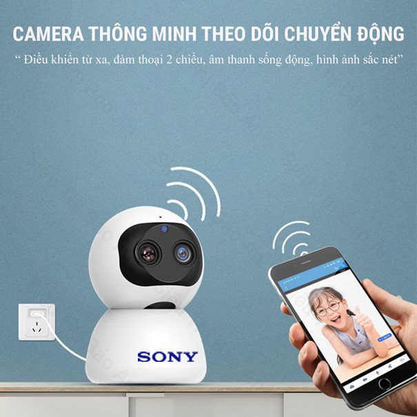 Camera wifi SONY Zoom SM400-CT 10X hình ảnh sắc nét - Đàm thoại 2 chiều - Hồng ngoại xem đêm - Bảo hành 12 tháng