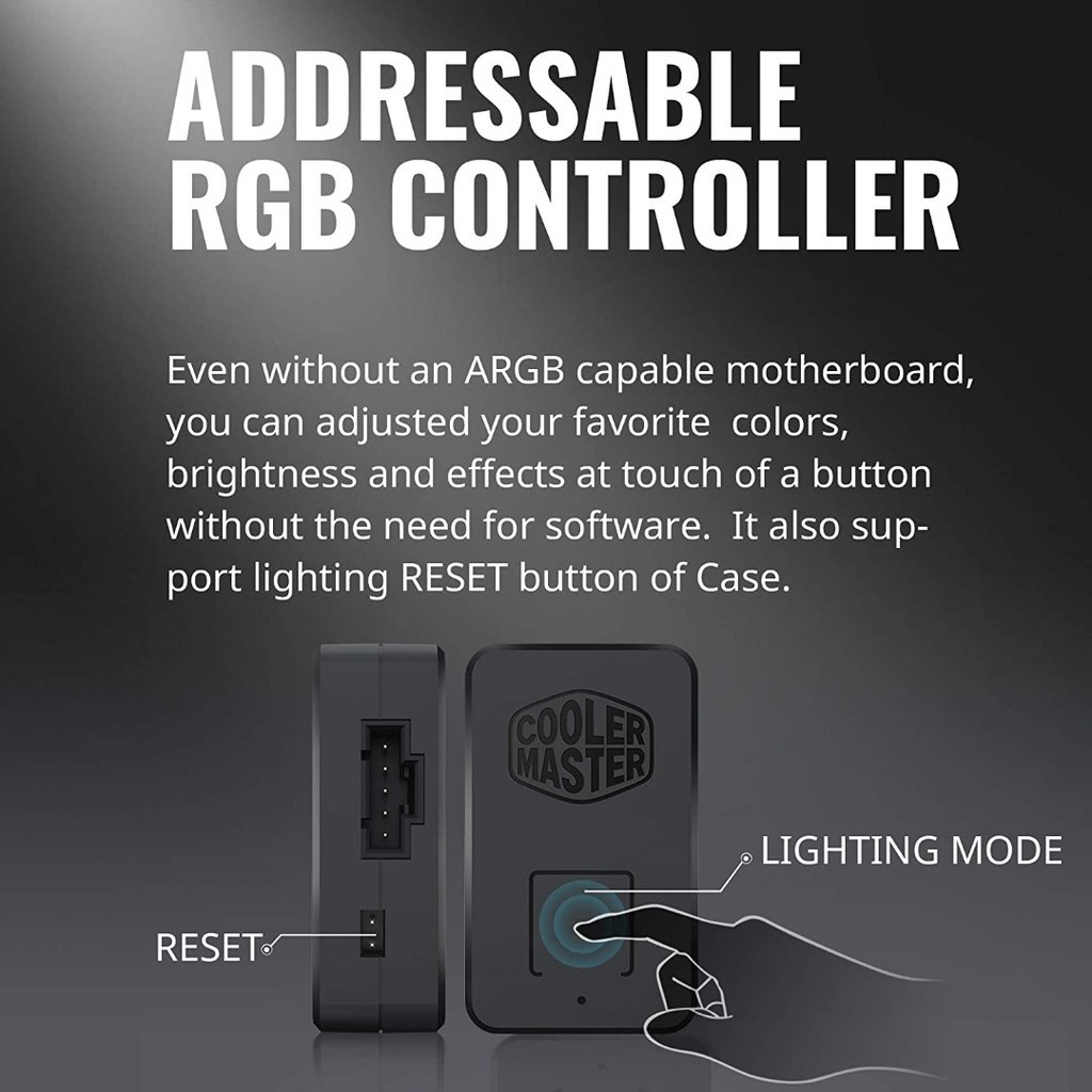 COOLER MASTER Quạt Tản Nhiệt Nhiều Lớp Master MF140 Halo ARGB 140mm Hiệu Quả Cao Tiếng Ồn Thấp