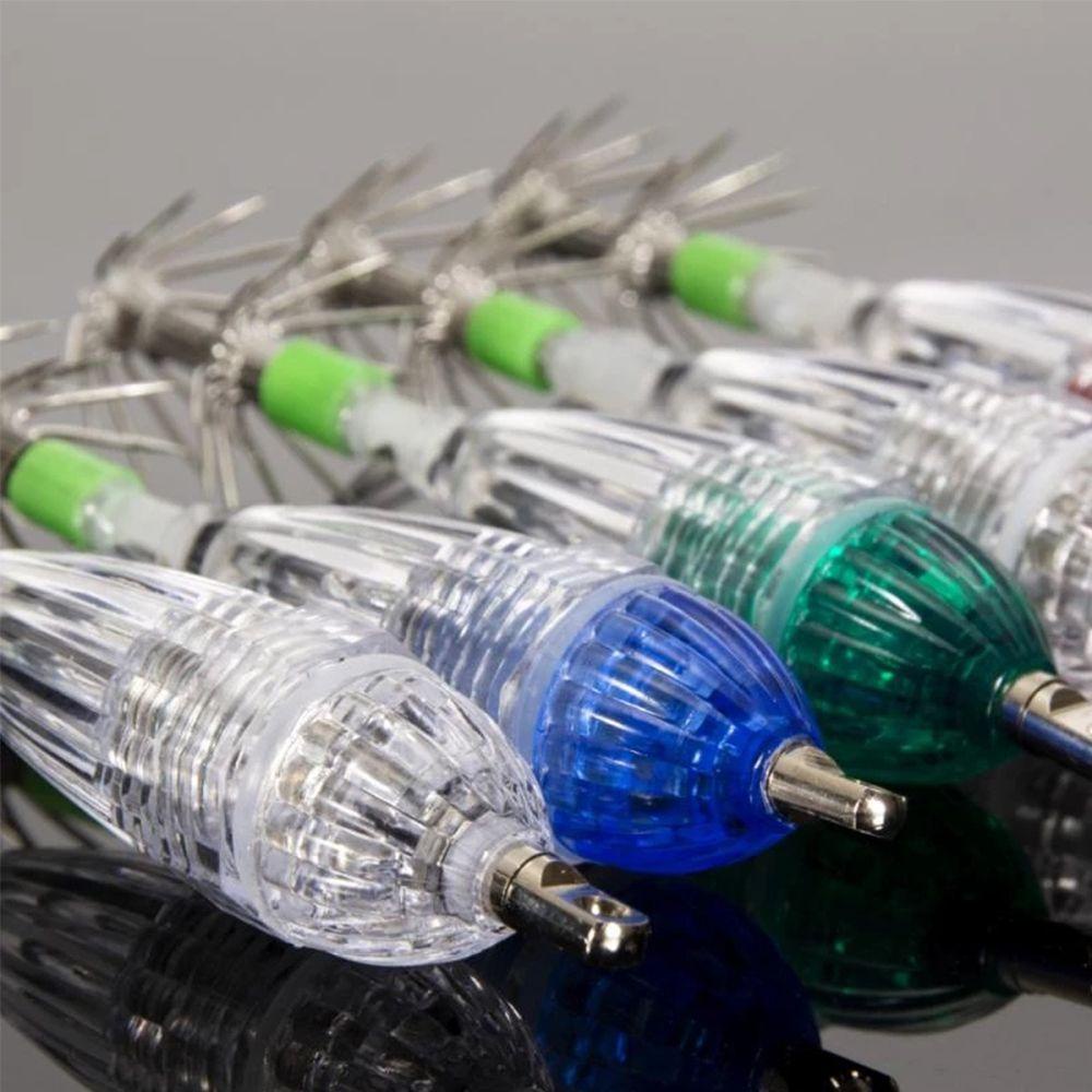 SUYO Mồi Câu Cá Giả Hình Con Mực Có Đèn LED Chất Lượng Cao