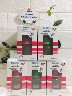 Bình sữa Dolphin cổ hẹp PC 60ml/125ml/250ml