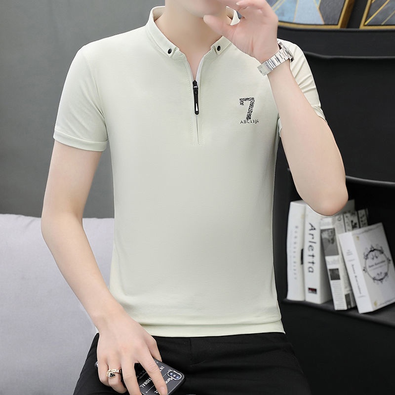 Áo nam Cổ Đứng Có Dây Kéo