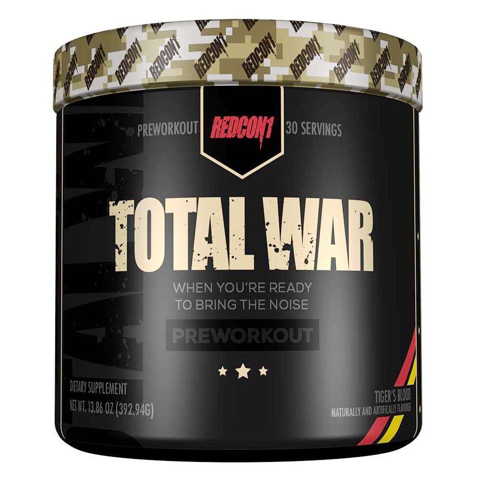 PreWorkout Redcon1 Total War 30 lần dùng - Hỗ trợ năng lượng trước tập cho người tập thể thao, Gym