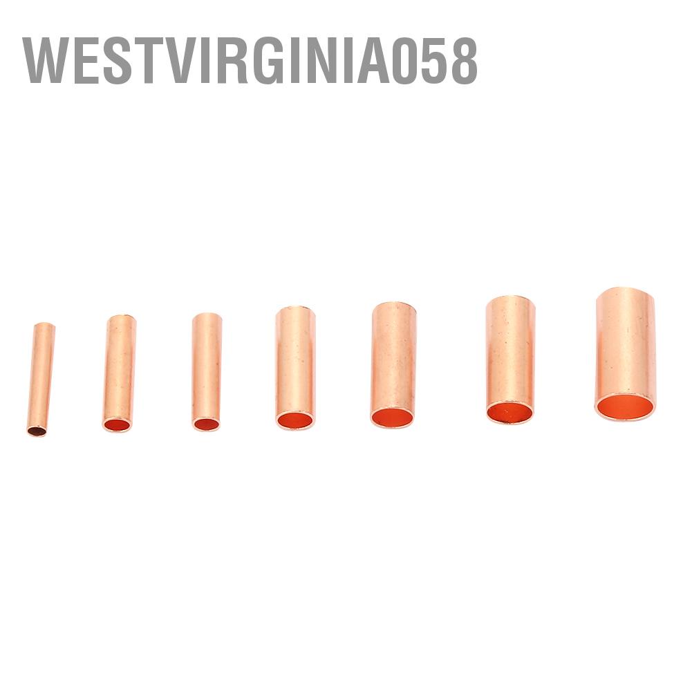 Có thể bán buôn Ống kết nối đồng đỏ 250 chiếc GT1-6mm Đầu ống dây trung gian Westvirginia058 Hàng giao ngay