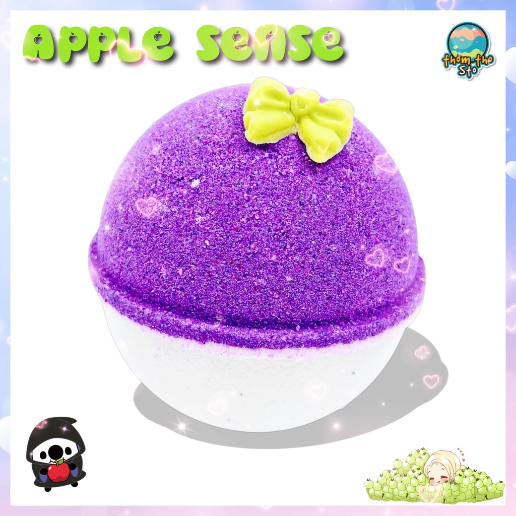 Bom tắm, viên sủi bồn tắm sủi màu sắc CÔNG CHÚA NGỦ TRONG RỪNG bath bomb, 170 gram