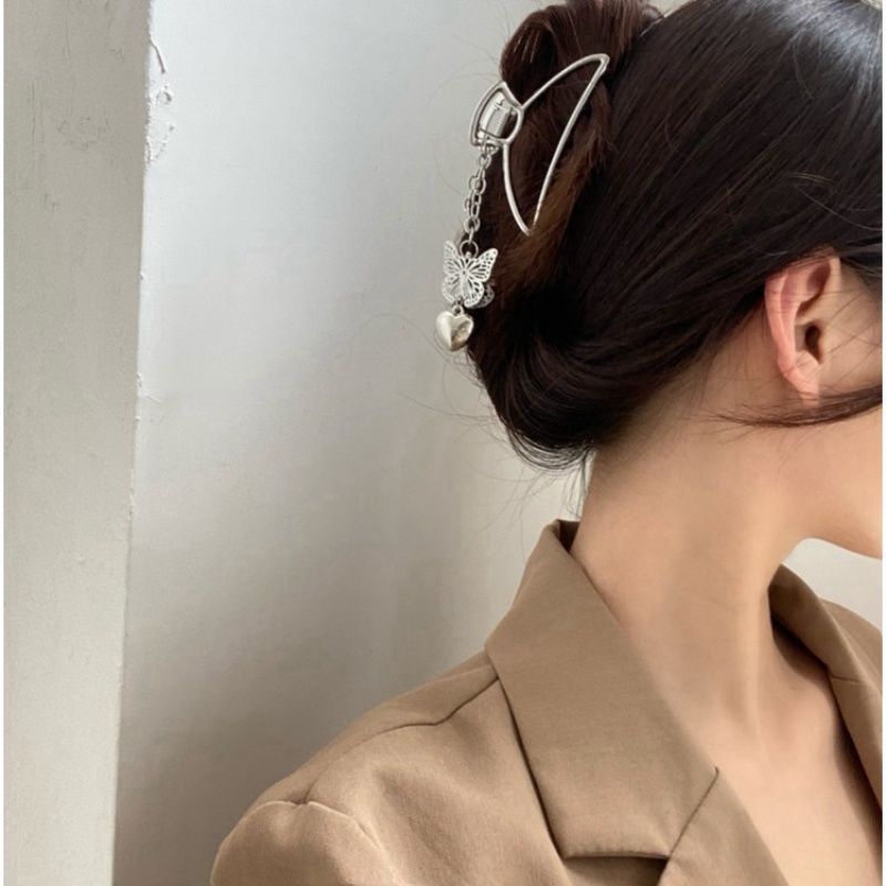 Kẹp Tóc Kim Loại Hình Bướm Phong Cách Hàn Quốc