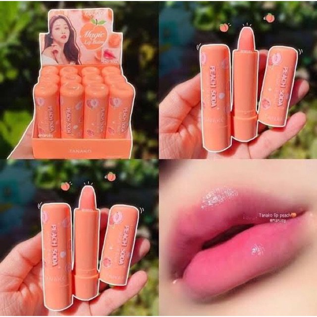 Son dưỡng môi màu Đào Peach làm mịn dưỡng ẩm môi  nội địa sỉ tốt - DREAM STORE