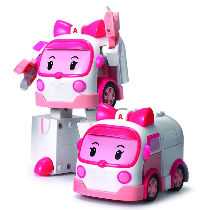 Đồ chơi biến hình biệt đội xe robocar Poli 2 trong 1