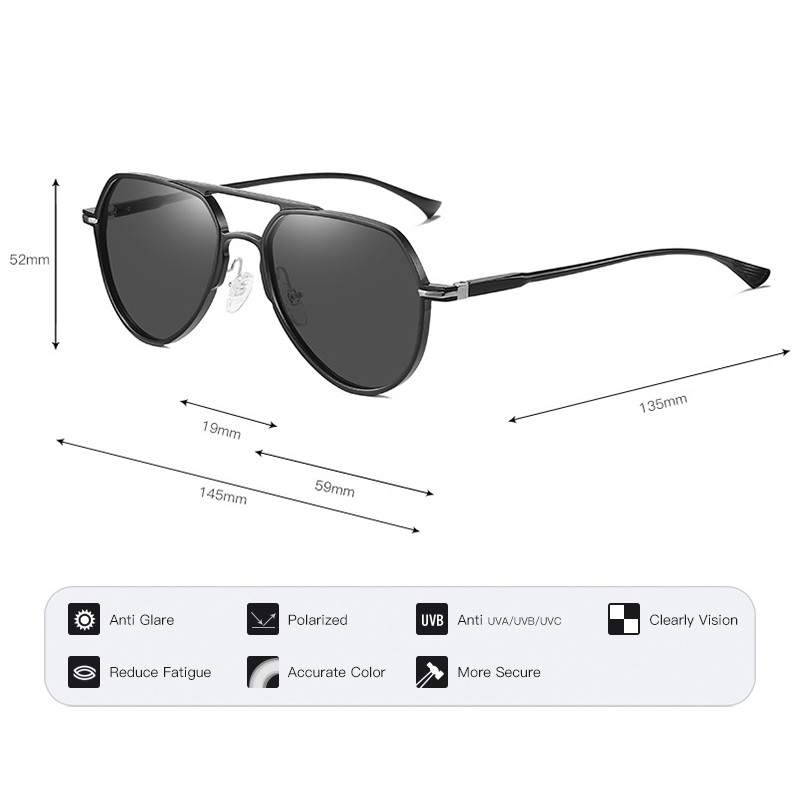 Mắt kính đổi màu phân cực A8033 - NVfashion | BigBuy360 - bigbuy360.vn