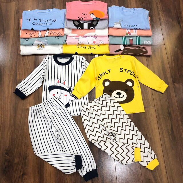 Bộ dài tay thu đông cho bé trai, bé gái