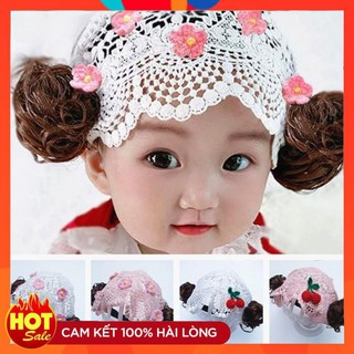 Tuban Tóc Giả Cho Bé Phong Cách Hàn Quốc Siêu Đáng Yêu