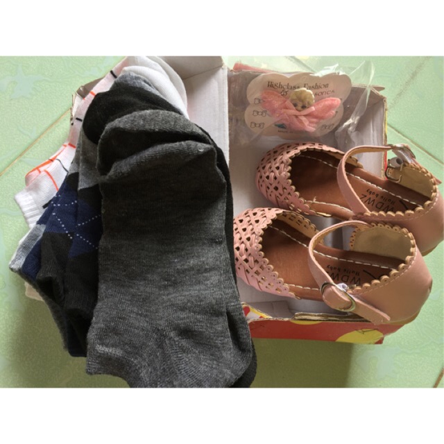Combo giày rọ vớ trơn