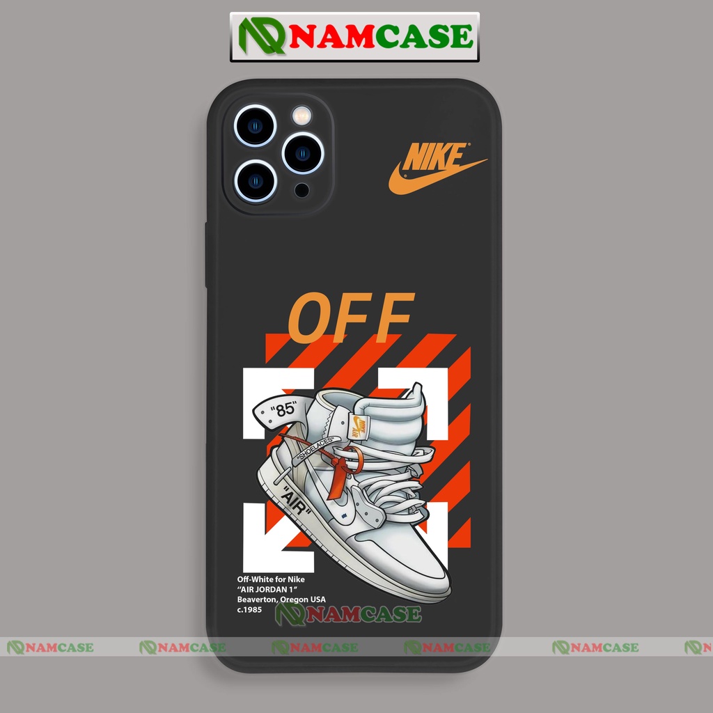Ốp lưng iPhone Nike cạnh viền vuông silicon dẻo cho iphone 6/6s/7/8/X/XS/XR/11/12/13 Pro Plus Max cute đẹp dễ thương