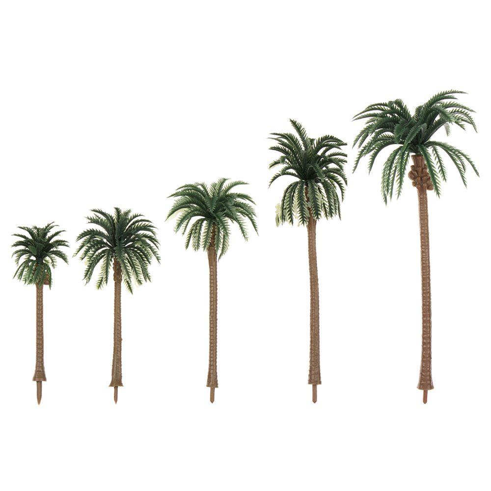 Set 5 Mô Hình Cây Cọ Dừa Dùng Trang Trí DIY Độc Đáo