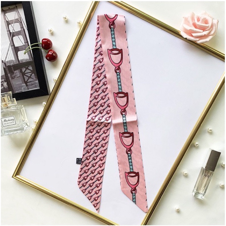 Khăn quấn túi xách màu hồng - Maben