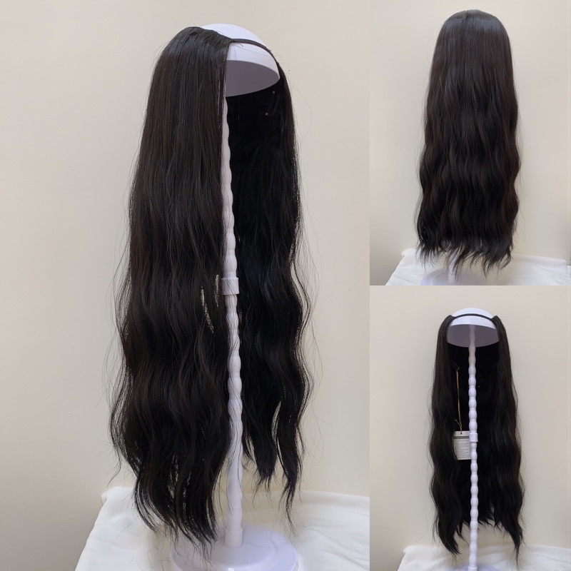⭐️ TẶNG XỊT DƯỠNG⭐️ TÓC KẸP U NỬA ĐẦU SÓNG TRỤC BẢNG 6 MÀU DÀI 60CM
